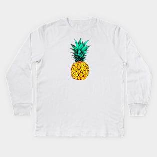 Pineapple Funny Hipster Fan Art Kids Long Sleeve T-Shirt